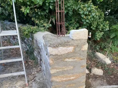 Réalisation d’un pilier en pierre